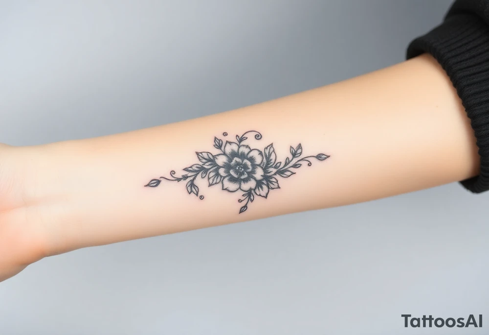 How can I finish my tattoo. I have 2cm apart between my forearm tattoo and my wrist tattoo idea