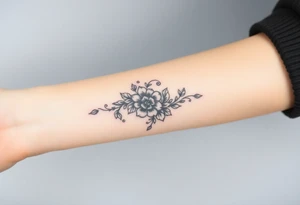 How can I finish my tattoo. I have 2cm apart between my forearm tattoo and my wrist tattoo idea
