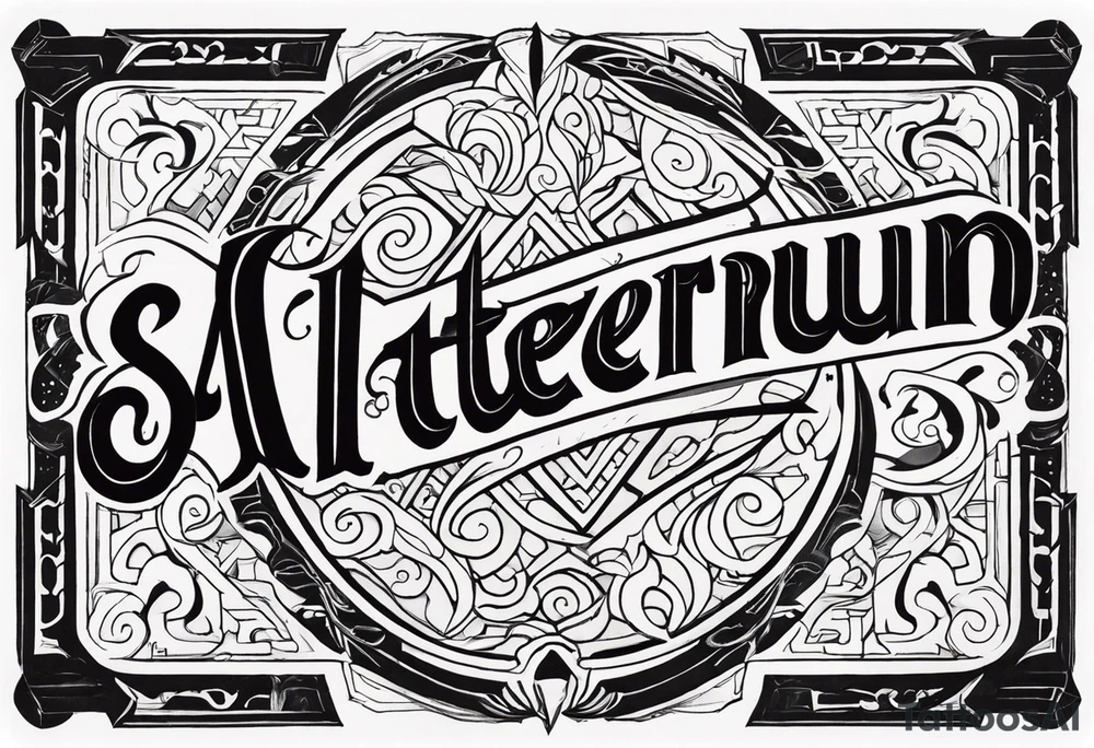 writing simul in aeternum tattoo idea