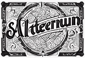 writing simul in aeternum tattoo idea