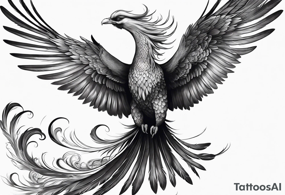 asian elegant long feathered phoenix
in flight with a long neck tattoo idea asian elegant long feathered phoenix
in flight with a long neck tattoo idea