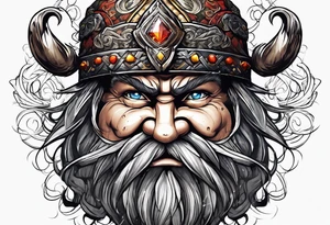 fighting dwarf tattoo idea