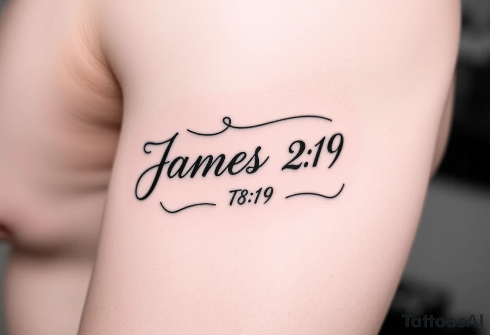 James 2:19 tattoo idea