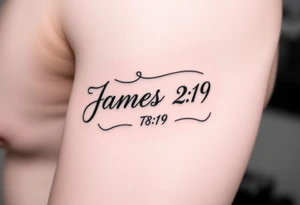 James 2:19 tattoo idea