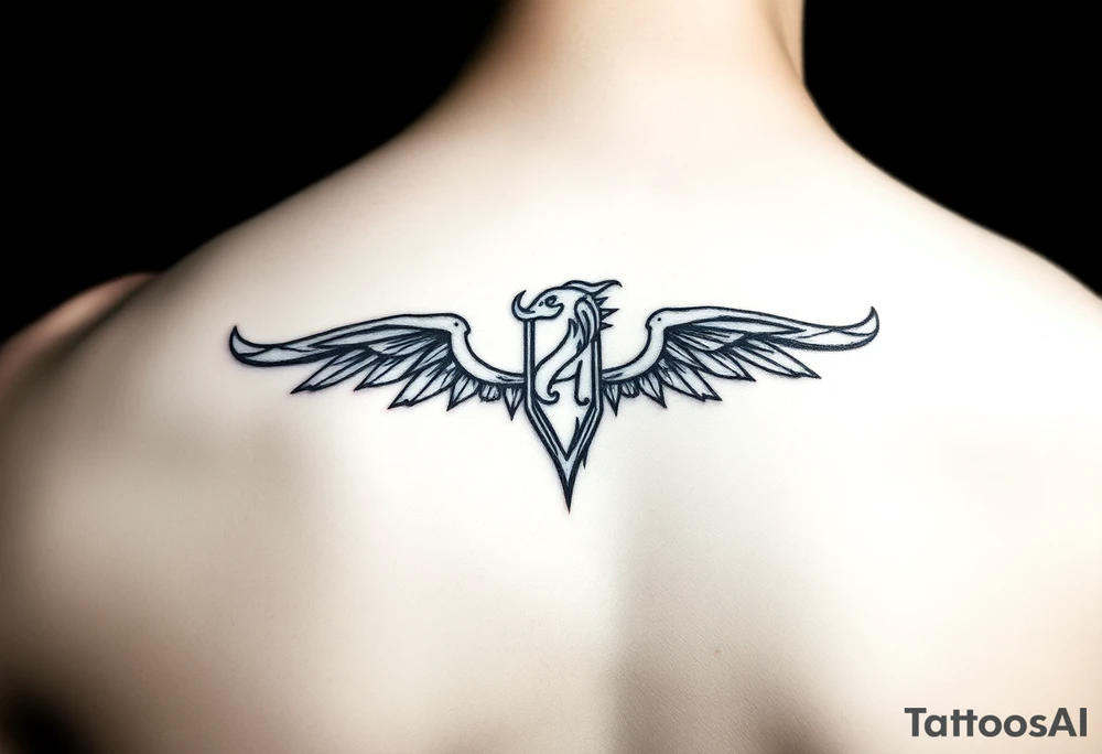 Aquarius realistic tattoo idea