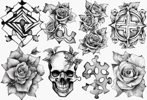jigsaw puzzle tattoo idea
