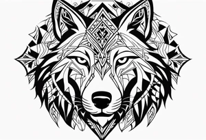 lobo tribal tattoo idea