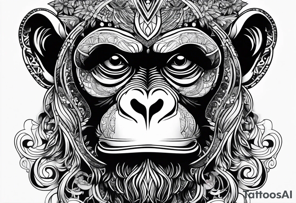 monkey tattoo idea