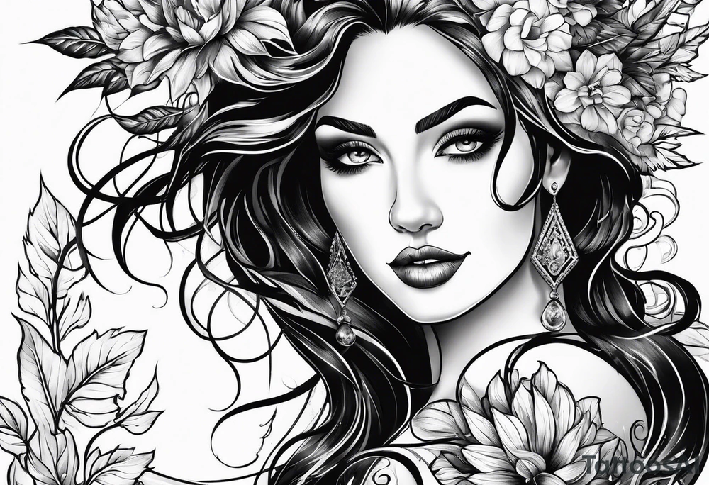 mother nature tattoo idea