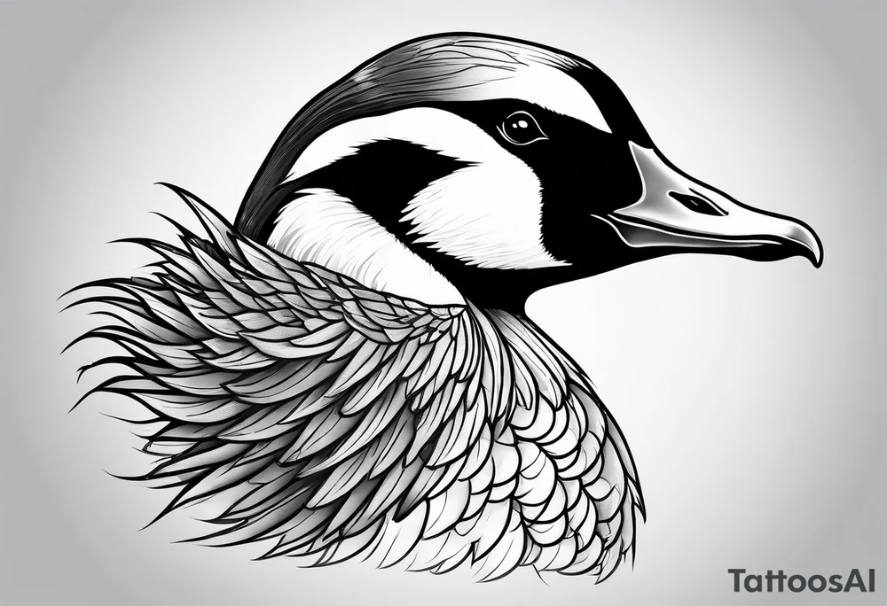 canadian goose angry tattoo idea