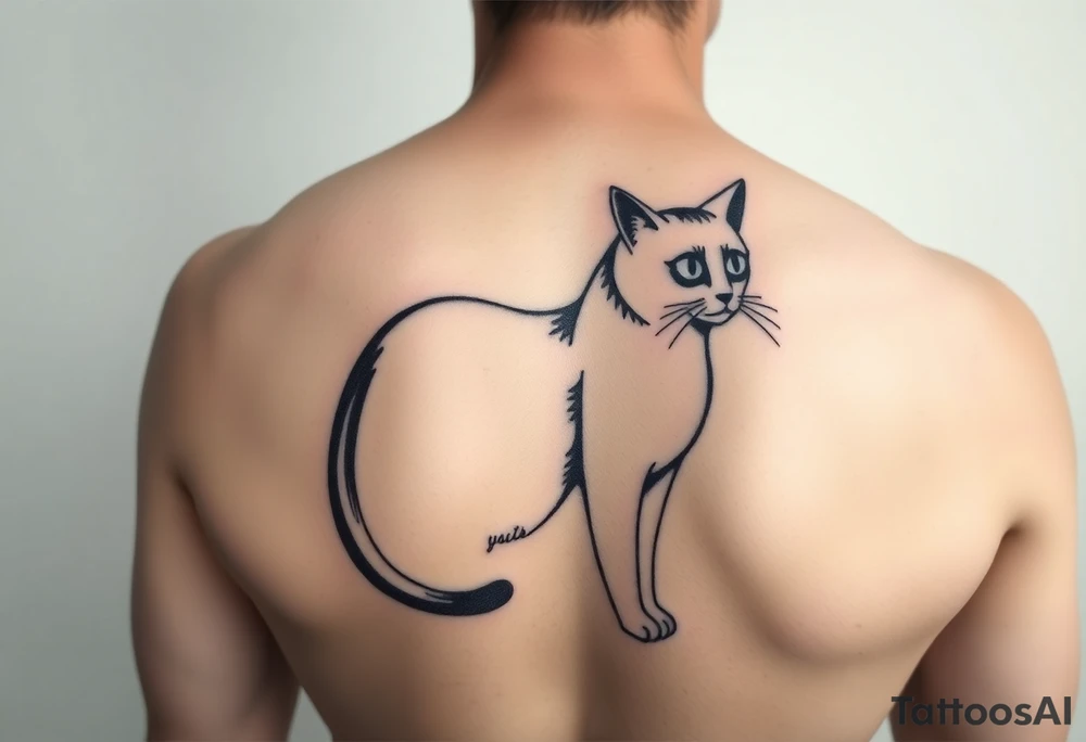 Black Cat tattoo idea