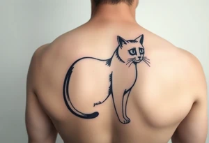 Black Cat tattoo idea