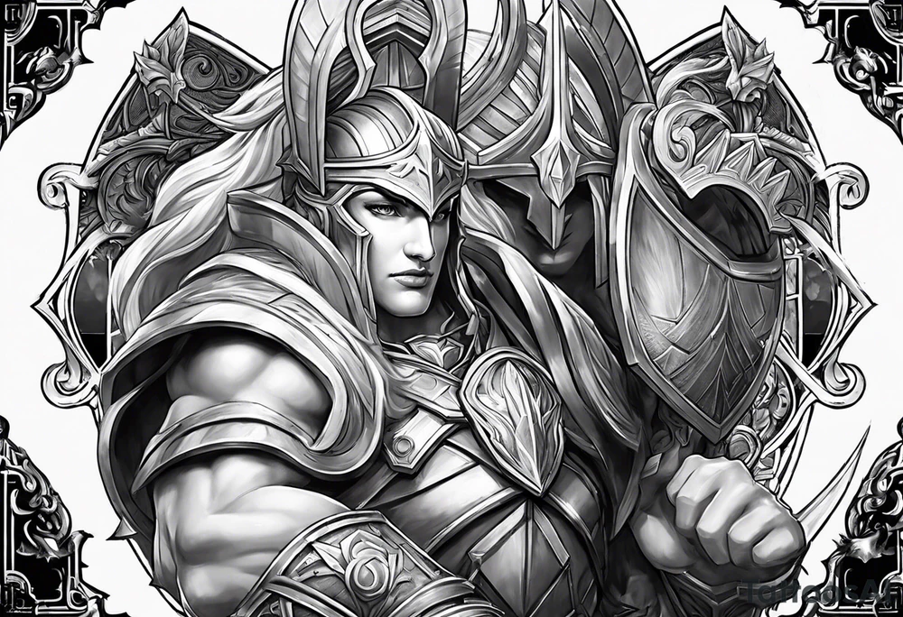 pantheon for league of legends tattoo idea