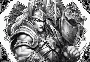 pantheon for league of legends tattoo idea