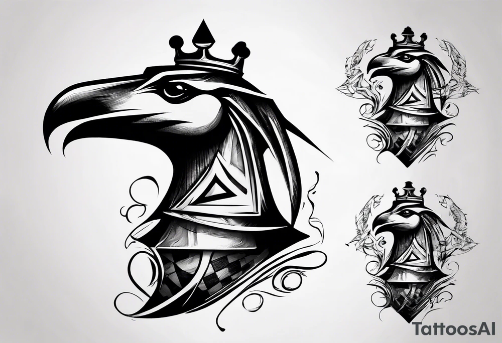 a rook from chess tattoo idea