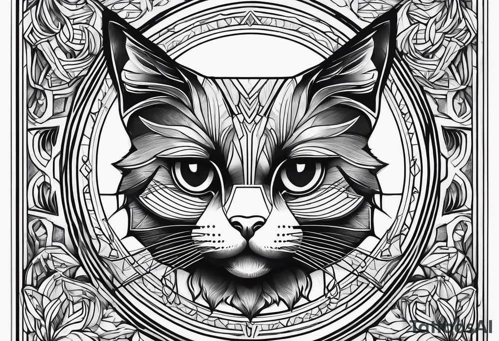 Black Cat tattoo idea
