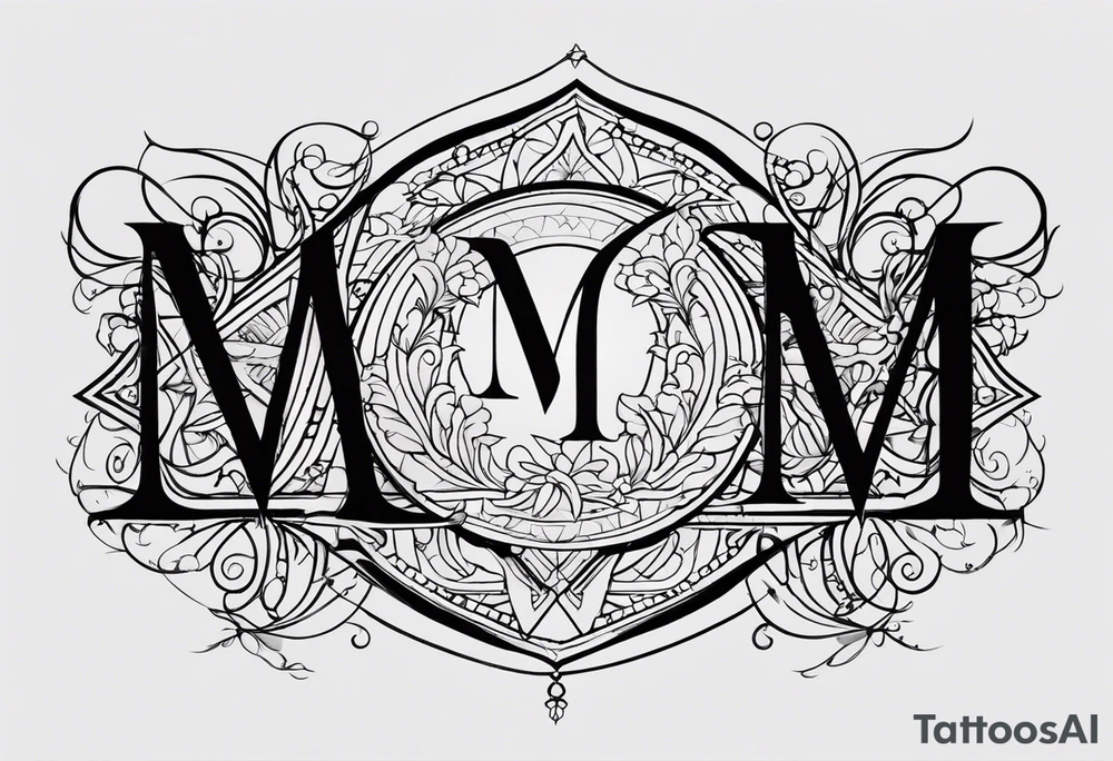 I need a tattoo and it has the letters M, Z, V, M, these are the letters that my children's and husband's names start with. something original tattoo idea