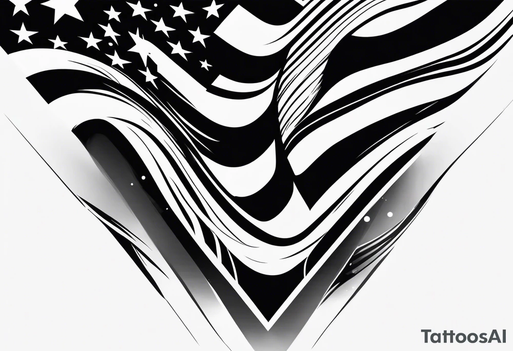 American flag tattoo idea