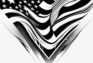 American flag tattoo idea