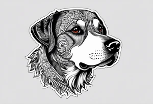 Burnt dog tattoo idea