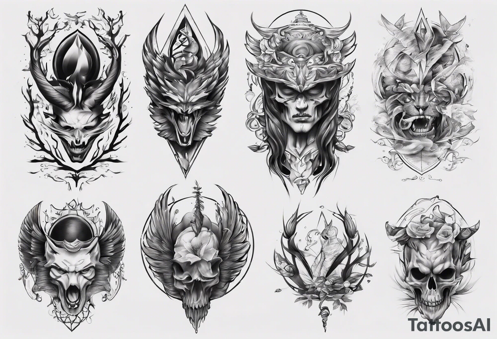 men's sleeve tattoo idea