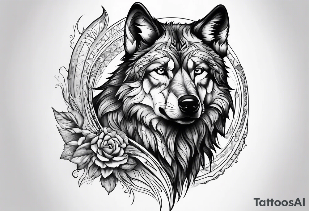 Stoic Wolf tattoo idea