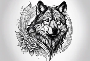 Stoic Wolf tattoo idea
