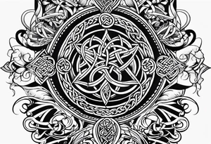celtic half sleeve tattoo idea