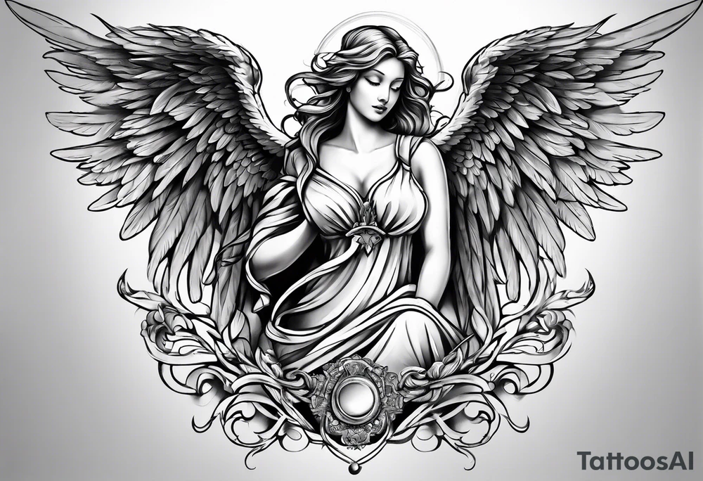 Angel tattoo idea