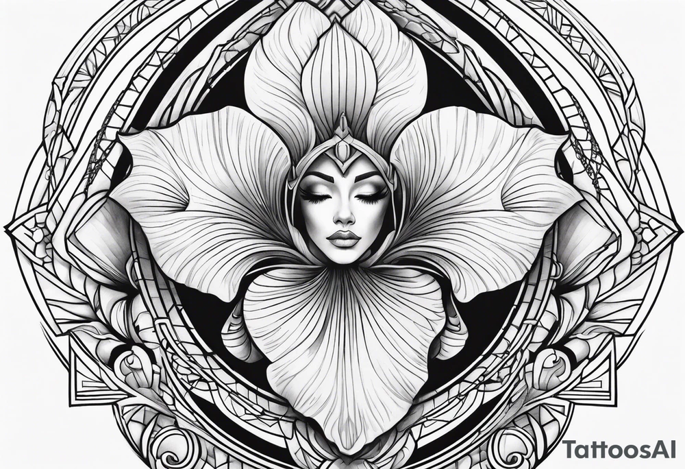 Goddess iris tattoo idea