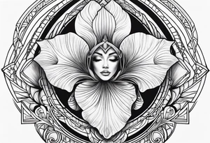 Goddess iris tattoo idea
