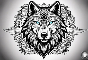 RELIC wolf logo tattoo idea