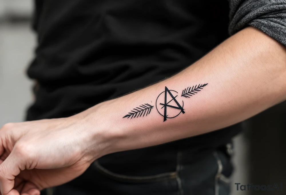 A tattoo that gives off fashion, and streetwear tattoo idea