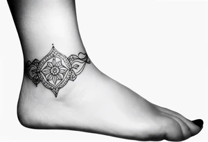 feminine ankle bracelet tattoo tattoo idea