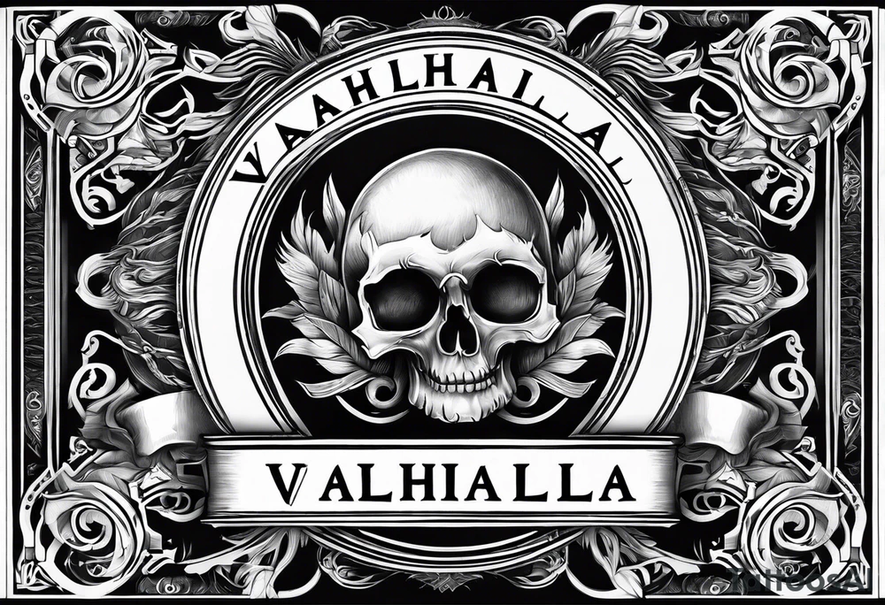 Valhalla word tattoo idea