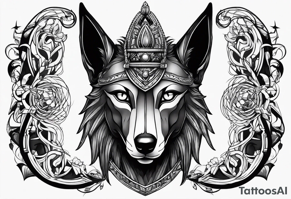 Anubis style tattoo idea