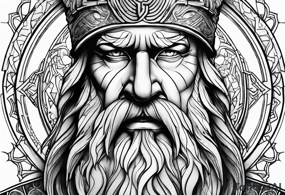 odin zeus tattoo idea