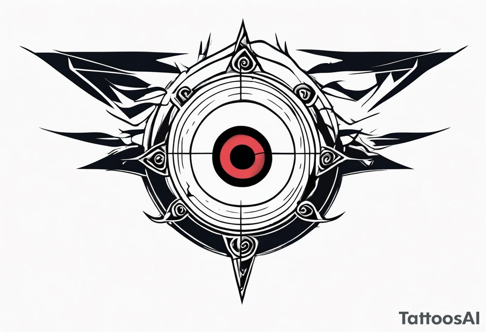 sasuke curse mark and sharingan tattoo idea