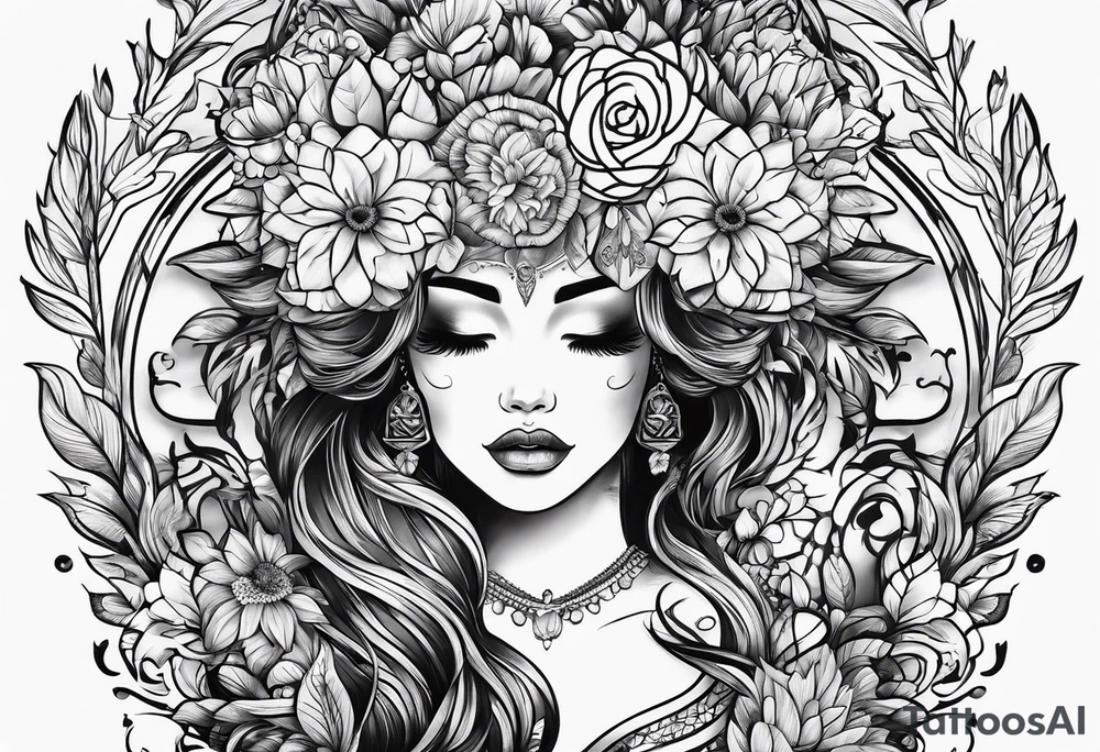 self love and self growth tattoo idea