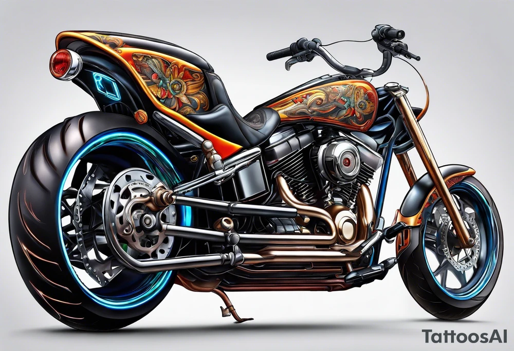 Motorcycle tattoo idea