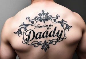 Casino memorial for Daddy tattoo idea