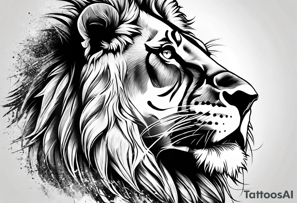 Roaring Lion tattoo idea
