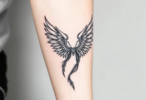 Freya norse goddess beautiful  full-body wings tattoo idea