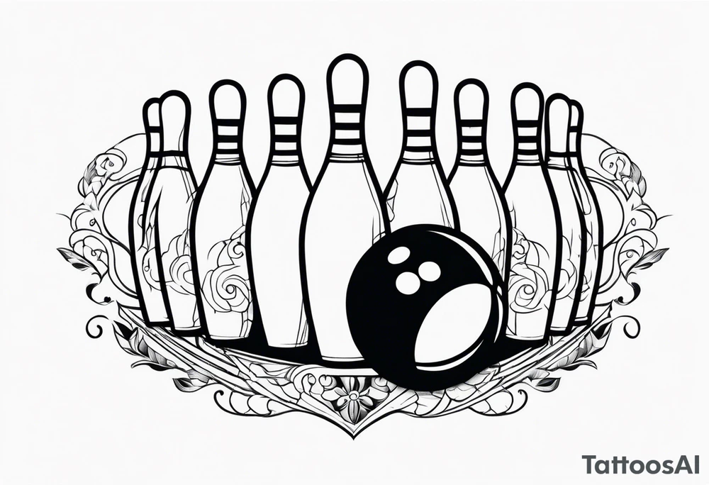Bowling tattoo idea