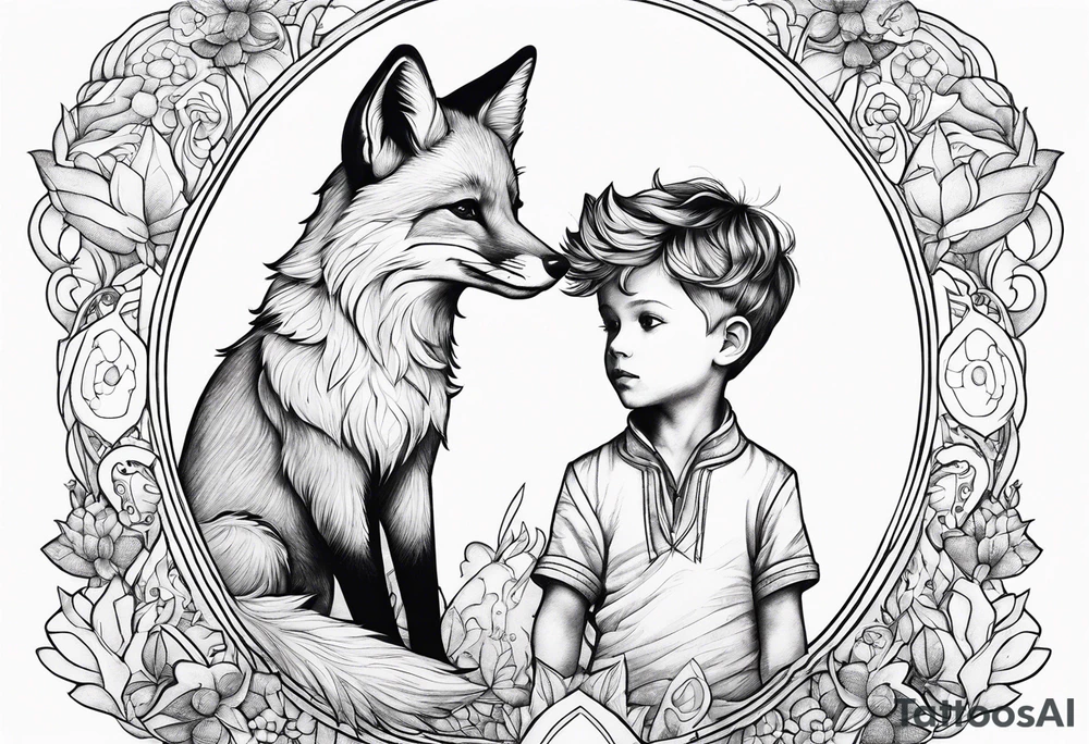 little prince and the fox tattoo idea