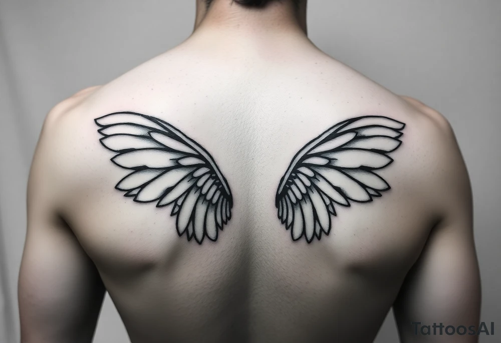 maximalist, cyber sigilism, organic touches, back tattoo, whimsical, witchy, hippie, fairy wing like tattoo idea