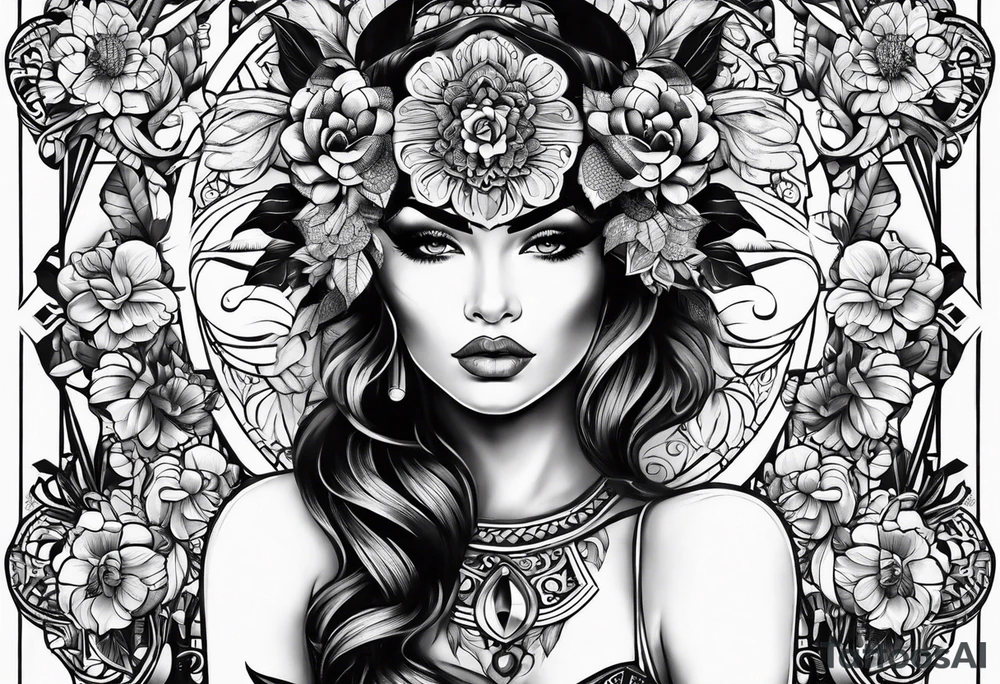 latin women tattoo idea
