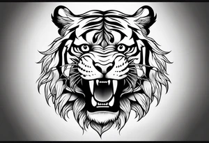 tiger mountain tattoo idea