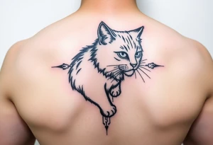 Black Cat tattoo idea