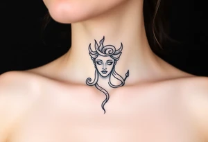 Small Medusa tattoo idea